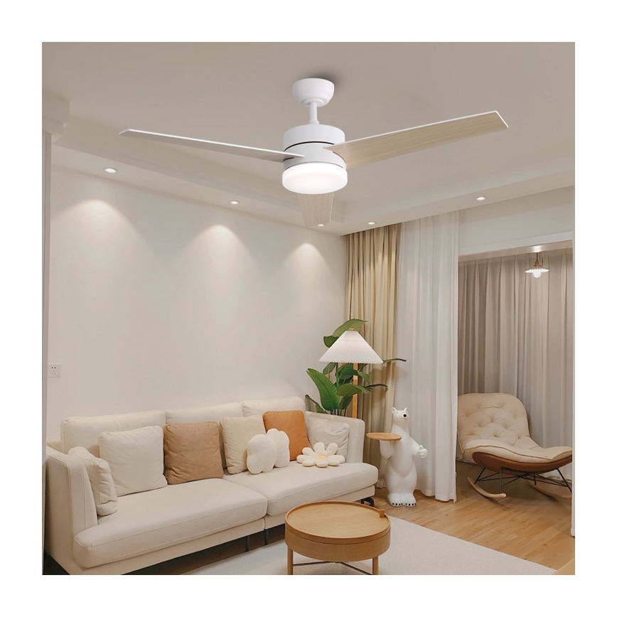 Immax NEO 07284L - LED+CCT himmennettävä kattotuuletin VARIABLE LED/24W/230V 3000/4000/6000K Wi-Fi Tuya + kaukosäädin