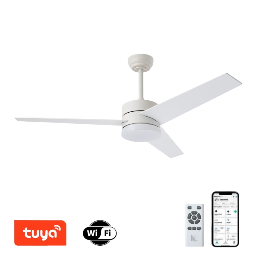 Immax NEO 07284L - LED+CCT himmennettävä kattotuuletin VARIABLE LED/24W/230V 3000/4000/6000K Wi-Fi Tuya + kaukosäädin