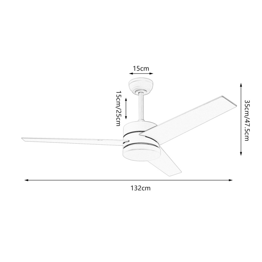 Immax NEO 07284L - LED+CCT himmennettävä kattotuuletin VARIABLE LED/24W/230V 3000/4000/6000K Wi-Fi Tuya + kaukosäädin