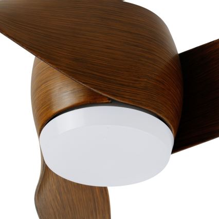 Immax NEO 07286L - LED himmennettävä kattovalo WAVE LED/18W/230V Wi-Fi Tuya ruskea + kauko-ohjaus