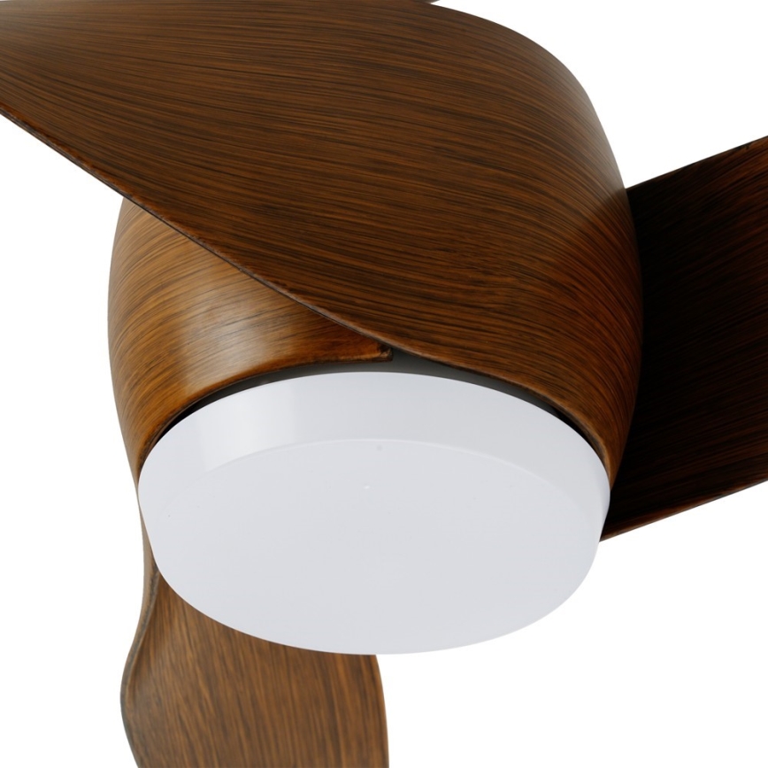 Immax NEO 07286L - LED himmennettävä kattovalo WAVE LED/18W/230V Wi-Fi Tuya ruskea + kauko-ohjaus