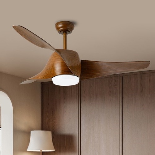 Immax NEO 07286L - LED himmennettävä kattovalo WAVE LED/18W/230V Wi-Fi Tuya ruskea halkaisija 132 cm + kauko-ohjaus