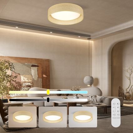 Immax NEO 07289L - LED+CCT-himmennettävä kattovalaisin LONA LED/36W/230V 3000–6000 K Wi‑Fi Tuya Ø 45,5 cm + kaukosäädin