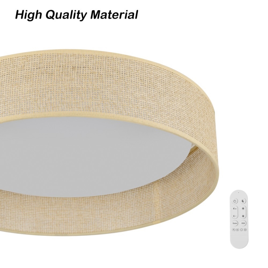 Immax NEO 07289L - LED+CCT-himmennettävä kattovalaisin LONA LED/36W/230V 3000–6000 K Wi‑Fi Tuya Ø 45,5 cm + kaukosäädin
