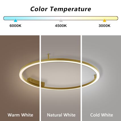 Immax NEO 07291-80G - LED+CCT Himmennettävä kattovalaisin FINO LED/55W/230V 2700-6500K Tuya halkaisija 80 cm + kaukosäädin