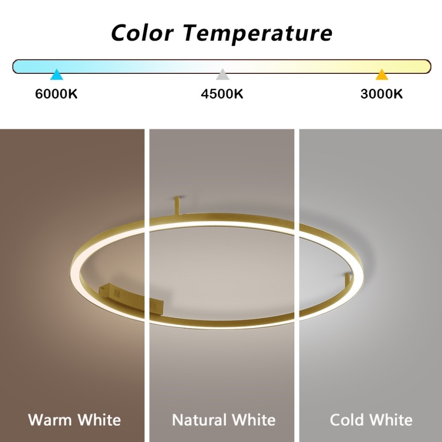 Immax NEO 07291-80G - LED+CCT Himmennettävä kattovalaisin FINO LED/55W/230V 2700-6500K Tuya halkaisija 80 cm + kaukosäädin