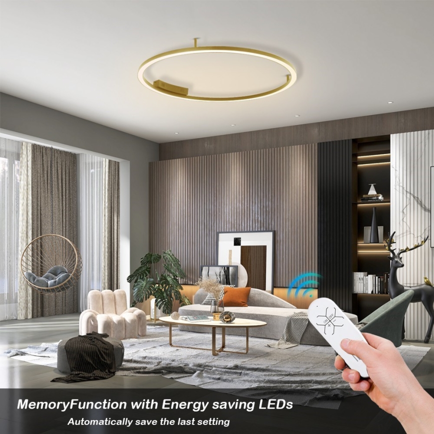 Immax NEO 07291-80G - LED+CCT Himmennettävä kattovalaisin FINO LED/55W/230V 2700-6500K Tuya halkaisija 80 cm + kaukosäädin