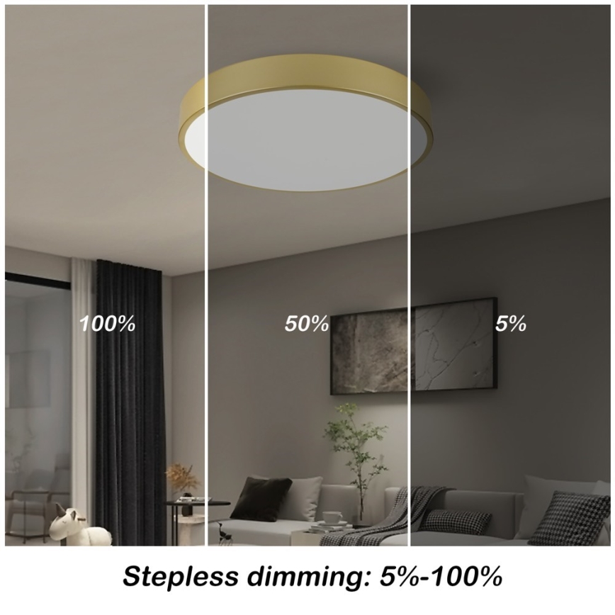 Immax NEO 07292L - LED+CCT Himennettävä kattovalaisin SEMPLICI LED/36W/230V 2700-6500K halkaisija 40 cm + kaukosäädin