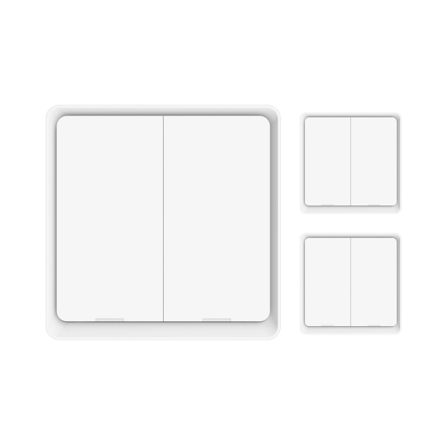 Immax NEO 07507C - SET 3x kytkin 2-painiketta SMART 3xCR2430 Zigbee 3.0 Tuya