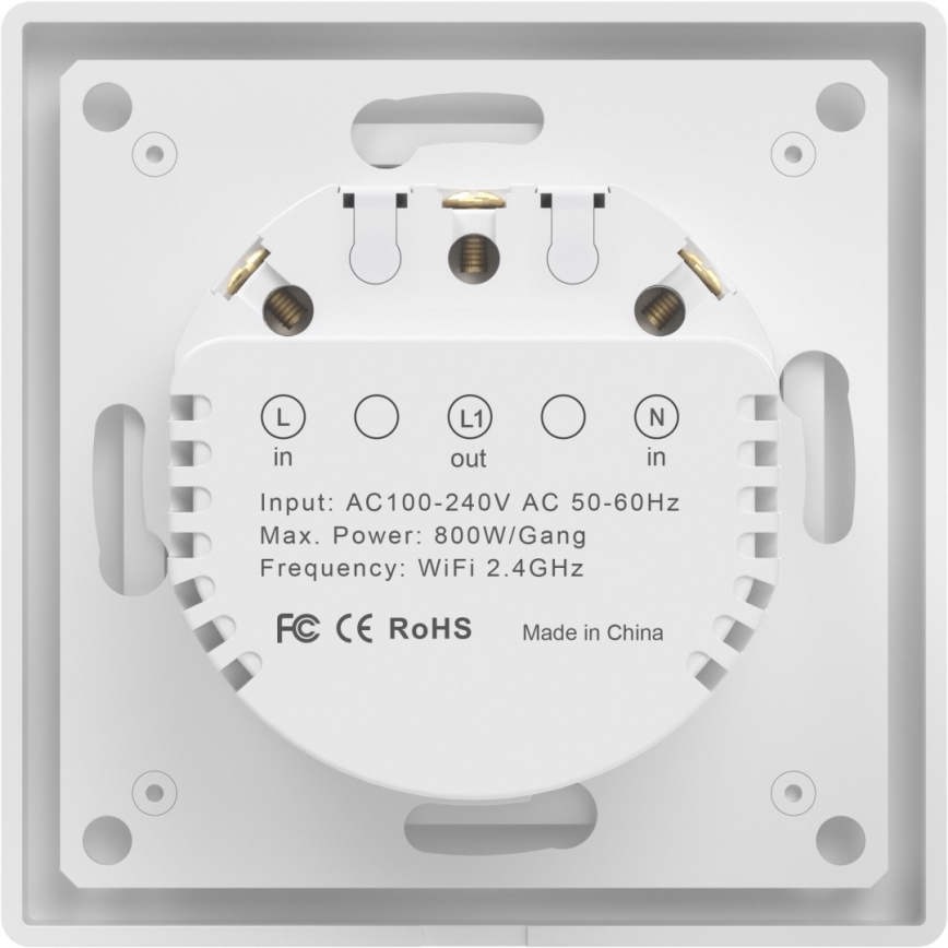 Immax NEO 07538L - 1-painikkeinen SMART-kytkin 230 V, Wi‑Fi (Tuya)