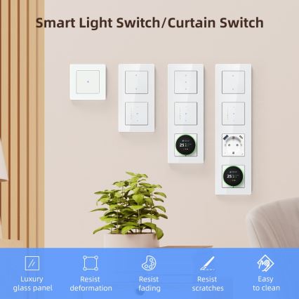 Immax NEO 07540L - Älykytkin sälekaihtimien ja rullaverhojen ohjaukseen, 230 V, Wi‑Fi (Tuya)