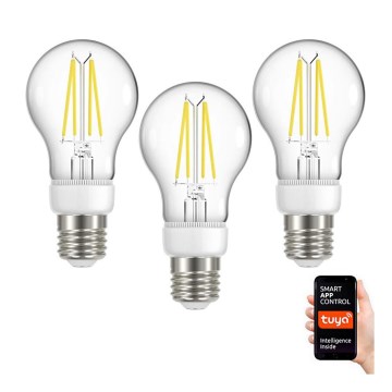 Immax NEO 07713C - SETTI 3x LED Himmennettävä filamentti polttimo NEO LITE E27/7W/230V Wi-Fi Tuya