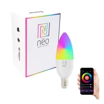 Immax NEO 07716L - LED RGB+CCT Himmennettävä lamppu E14/5,5W/230V 2700K Wi-Fi Tuya