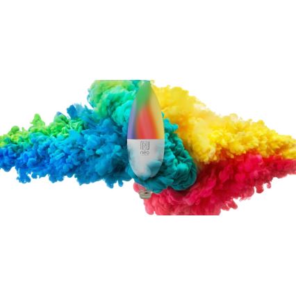 Immax NEO 07716L - LED RGB+CCT Himmennettävä lamppu E14/5,5W/230V 2700K Wi-Fi Tuya