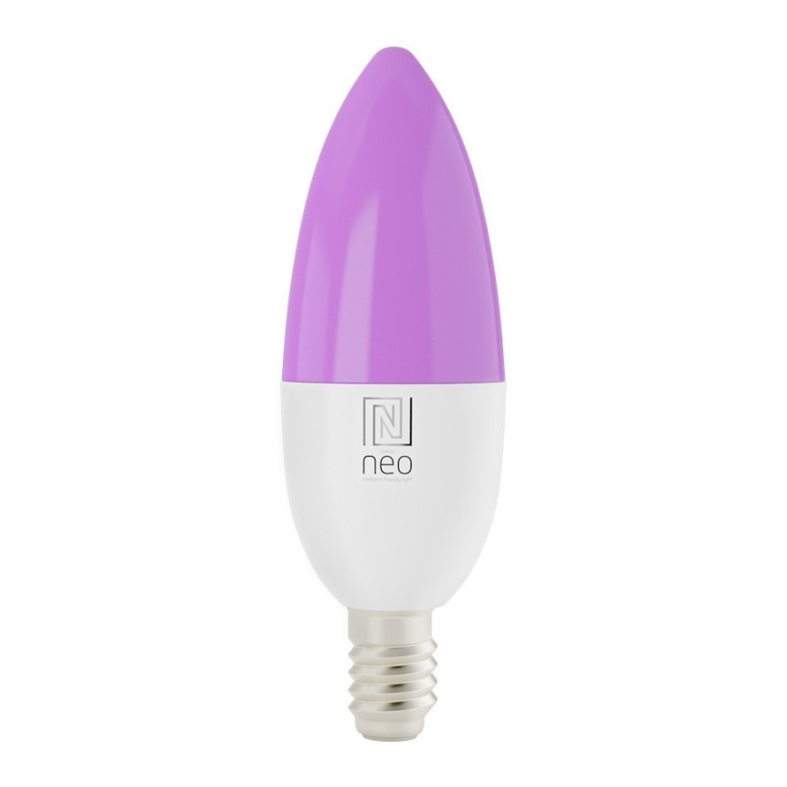 Immax NEO 07716L - LED RGB+CCT Himmennettävä lamppu E14/5,5W/230V 2700K Wi-Fi Tuya
