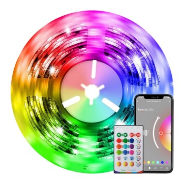 Immax NEO 07726L - LED RGB+CCT Himmennettävä nauha NEO LITE LED/24W/230V 5 m IP65 MUSIC Wi-Fi Tuya + kauko-ohjaus