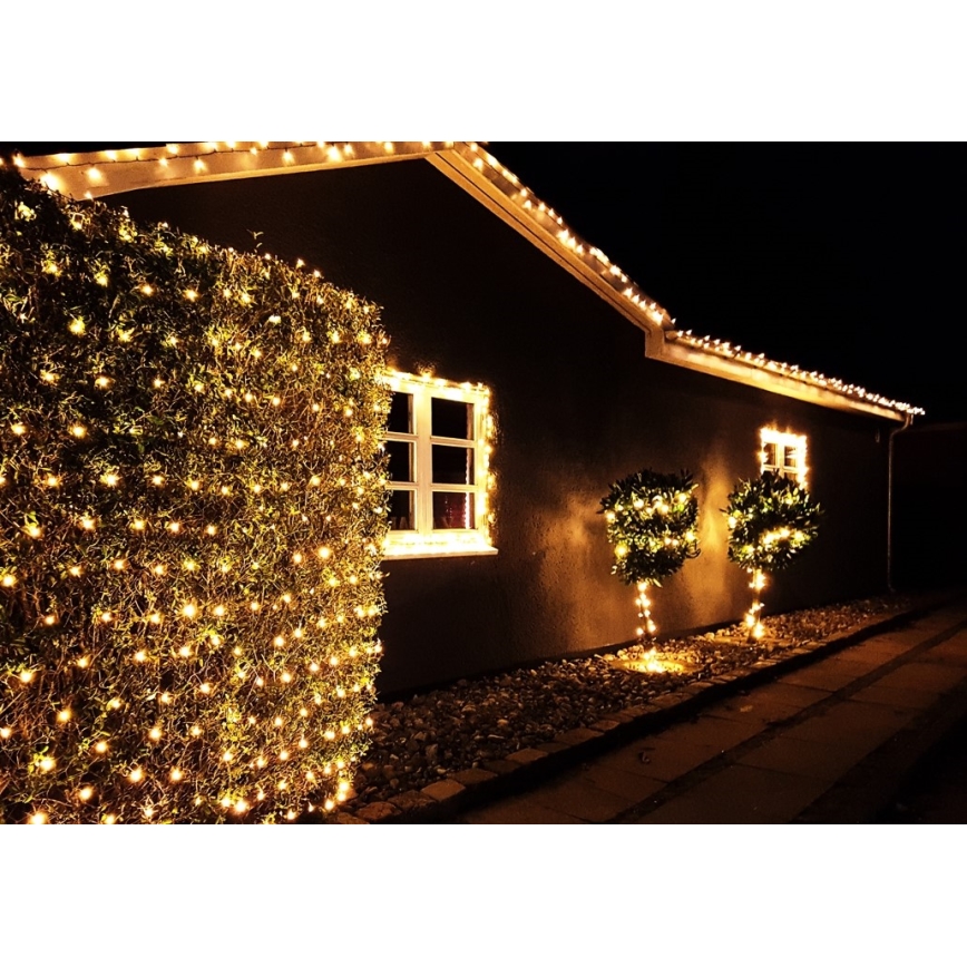 Immax NEO 07756L - LED RGBW Himmennettävä ulko ketju NEO LITE 400xLED/10 toiminnot 43m IP44 Wi-Fi Tuya