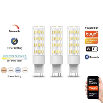 Immax NEO 07763C - SETTI 3x Himmennettävä LED-polttimo NEO LITE G9/4W/230V 2700-6500K Wi-Fi Tuya