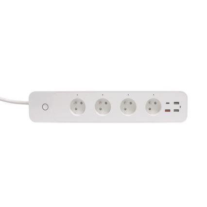 Immax NEO 07771L- Jatkojohto NEO LITE Smart 4AC+3xUSB+1xUSB C Wi-Fi Tuya