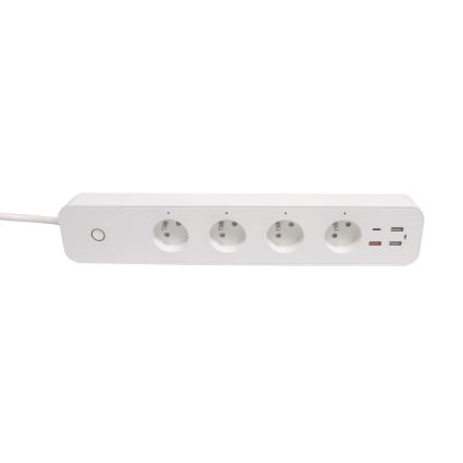 Immax NEO 07771L- Jatkojohto NEO LITE Smart 4AC+3xUSB+1xUSB C Wi-Fi Tuya