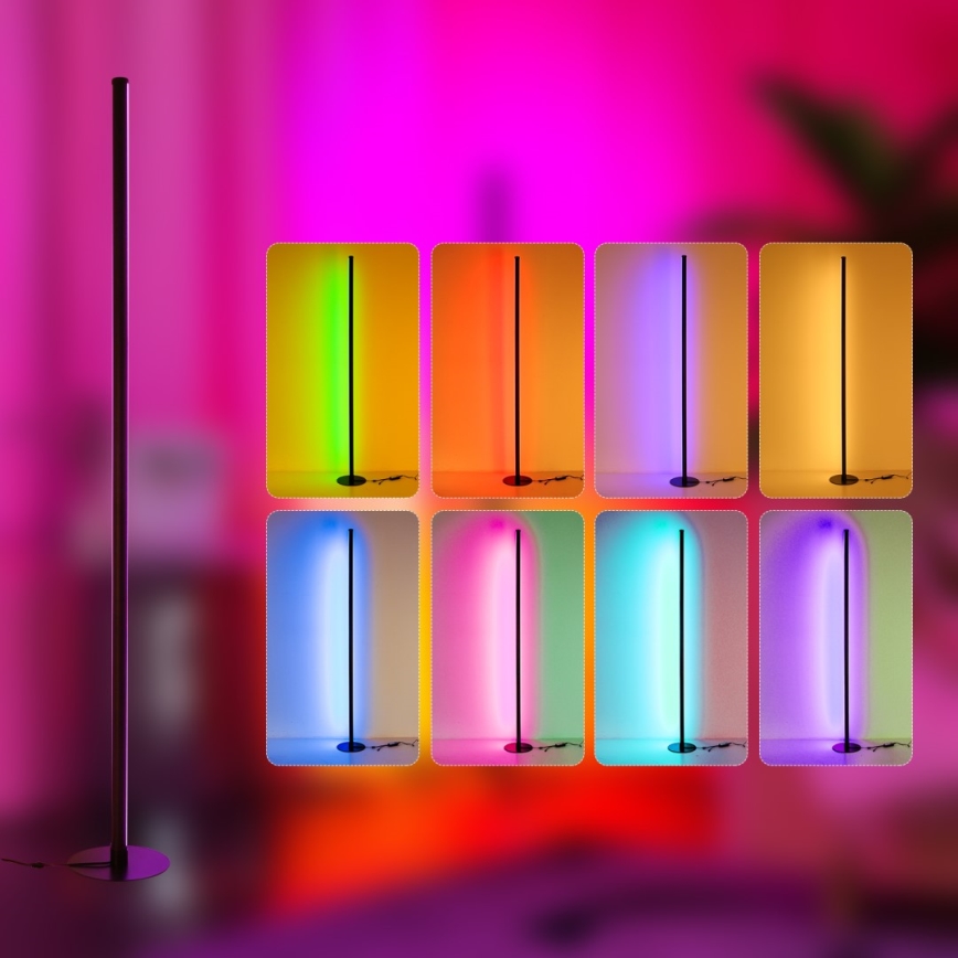 Immax NEO 07776L - LED RGB himmennettävä lattialamppu AMBIENTE LED/12W/230V Wi-Fi Tuya + kauko-ohjaus