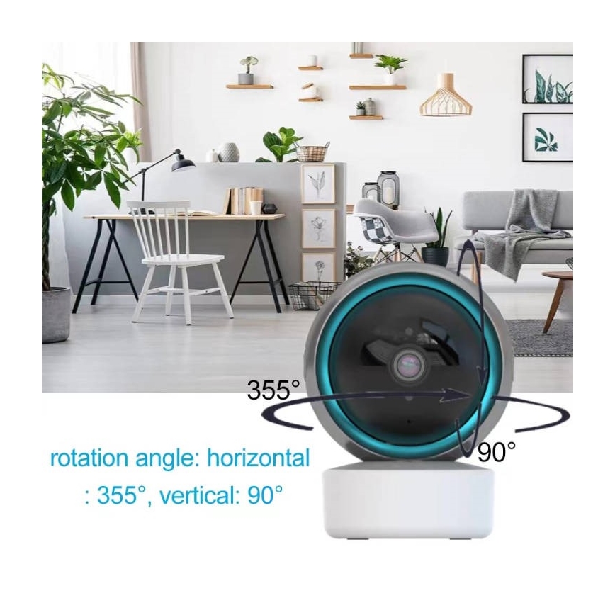 Immax NEO 07781L  - Smart sisätila kamera anturilla EYE NEO LITE 355° P/T 5MP Wi-Fi Tuya