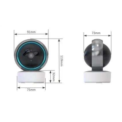 Immax NEO 07781L  - Smart sisätila kamera anturilla EYE NEO LITE 355° P/T 5MP Wi-Fi Tuya