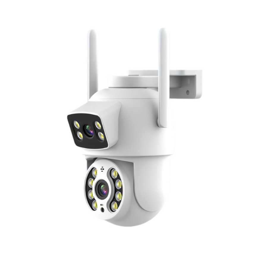 Immax NEO 07783L - Älykäs ulkokamera anturilla DOUBLE 355° P/T 2x2MP IP65 Wi-Fi Tuya