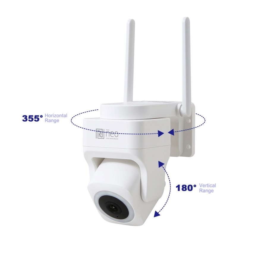 Immax NEO 07793L - Älykäs ulkokamera anturilla CUBE 4MP 5V IP65 Wi-Fi Tuya