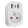 Immax NEO 07799L - Älykäs pistorasian jakaja 16A/230V + 2xUSB+1xUSB C Wi-Fi Tuya