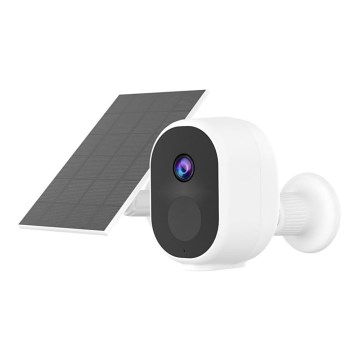Immax NEO 07802L - Älykäs ulkokäyttöön tarkoitettu aurinkokamera anturilla BARREL 5000mAh Wi-Fi Tuya IP65