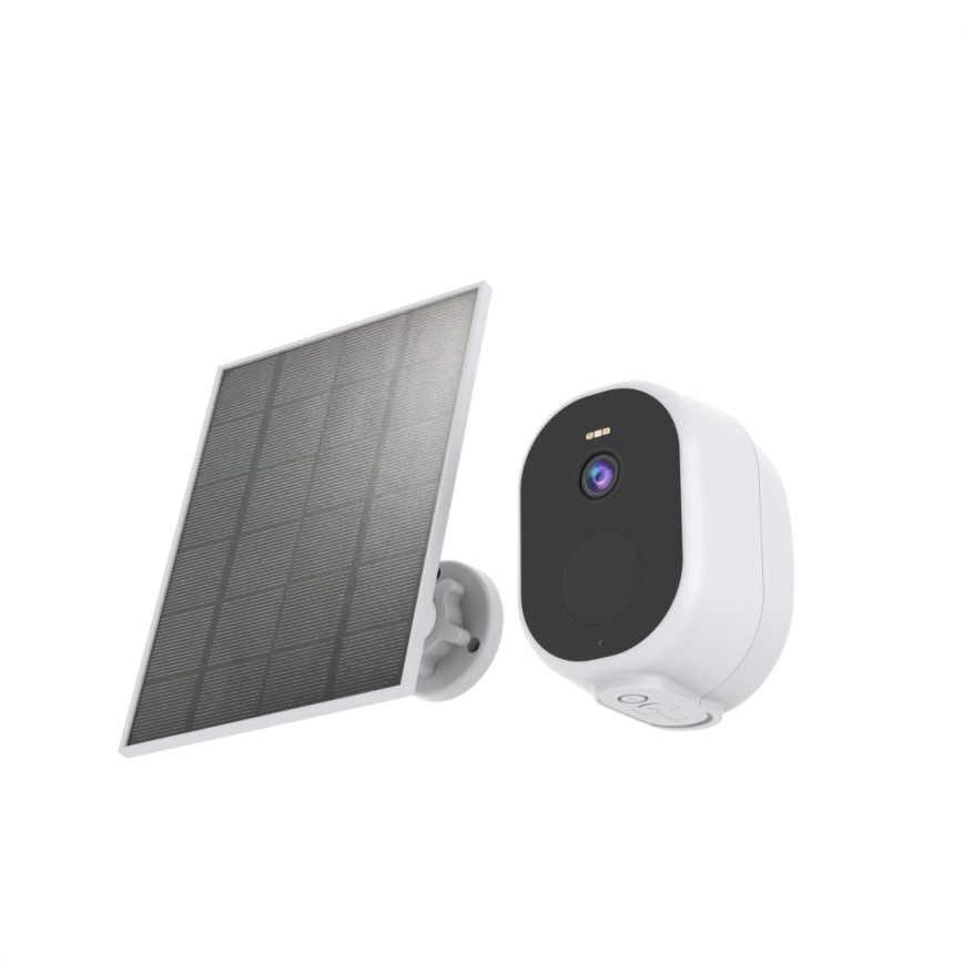 Immax NEO 07802L - Älykäs ulkokäyttöön tarkoitettu aurinkokamera anturilla BARREL 5000mAh Wi-Fi Tuya IP65