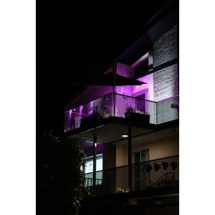 LED RGB+CCT Himmennettävä ulko ketju SEPPELE 15xLED/1W/230V 15m Wi-Fi Tuya IP65 + kauko-ohjaus