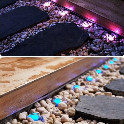 Immax NEO 07905L - LED RGB himmennettävä aurinkovalaisin ESTRELAS 8xLED/0,25W/5V IP65 Tuya 2200 mAh