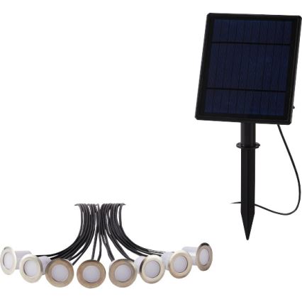 Immax NEO 07905L - LED RGB Himmennettävä aurinkokennolamppu ESTRELAS 8xLED/0,25W/5V IP65 Tuya