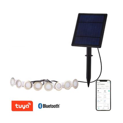 Immax NEO 07905L - LED RGB Himmennettävä aurinkokennolamppu ESTRELAS 8xLED/0,25W/5V IP65 Tuya