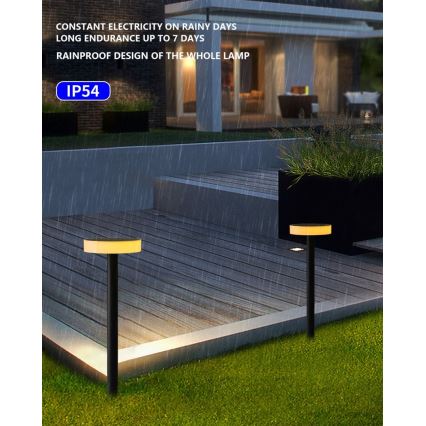 Immax NEO 07910L - LED RGB Himmennettävä aurinkokennovalo anturilla NEO LITE LED/1W/5V pyöreä IP54 Tuya
