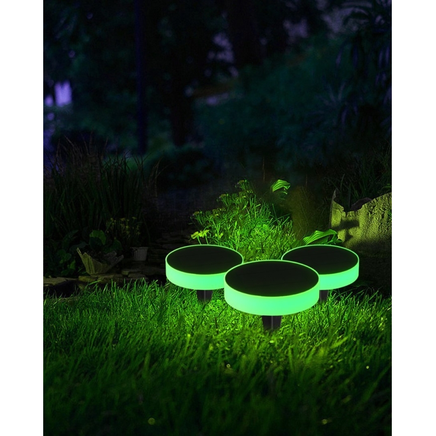 Immax NEO 07910L - LED RGB Himmennettävä aurinkokennovalo anturilla NEO LITE LED/1W/5V pyöreä IP54 Tuya