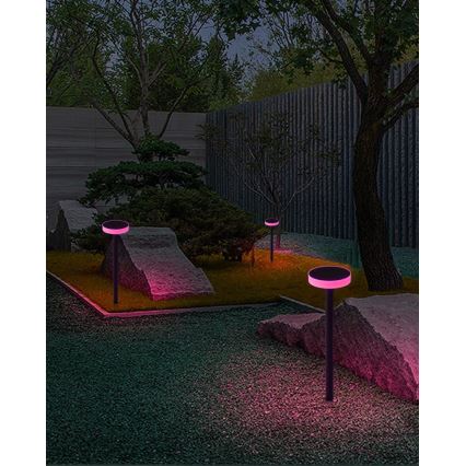 Immax NEO 07910L - LED RGB Himmennettävä aurinkokennovalo anturilla NEO LITE LED/1W/5V pyöreä IP54 Tuya