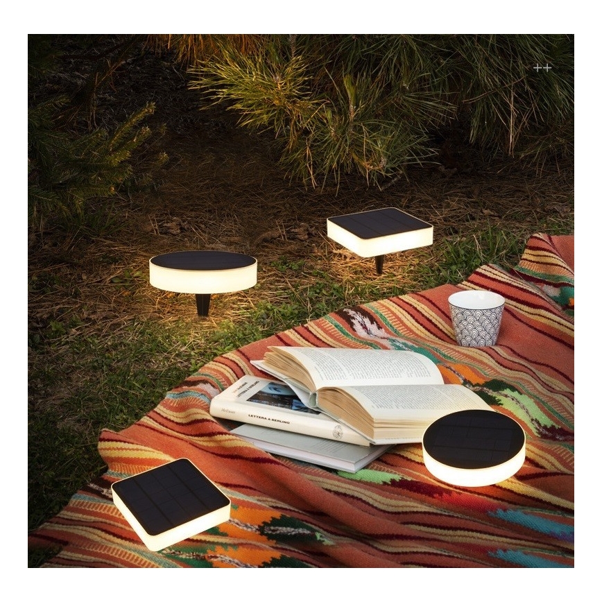 Immax NEO 07910L - LED RGB himmennettävä aurinkokäyttöinen valaisin sensorilla NEO LITE LED/1W/5V pyöreä IP54 Tuya 1300 mAh