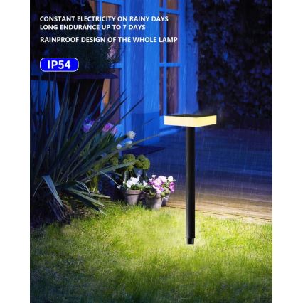 Immax NEO 07911L - LED RGB Himmennettävä aurinkokennovalo anturilla NEO LITE LED/1W/5V kulmikas IP54 Tuya