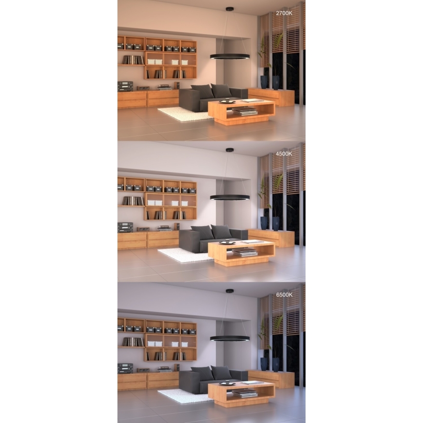 Immax NEO 7134 - LED SMART Himmennettävä kattokruunu johdossa CÉČKO LED/43W/230V + kauko-ohjaus 60 cm Tuya ZigBee