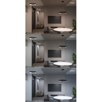 Immax NEO 7134 - LED SMART Himmennettävä kattokruunu johdossa CÉČKO LED/43W/230V + kauko-ohjaus 60 cm Tuya ZigBee
