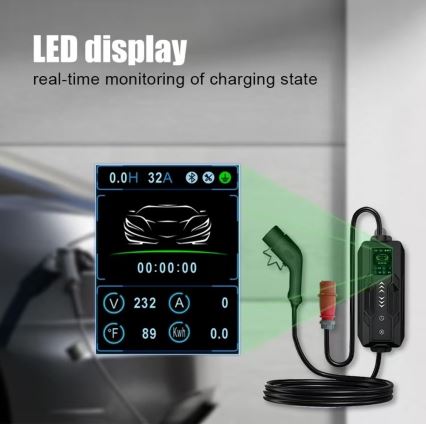 Immax - EV matkalatauspiste sähköautoille AC Type 2 16A/380V 11kW + pistoke 230V, 3,7kW 5m + kotelo
