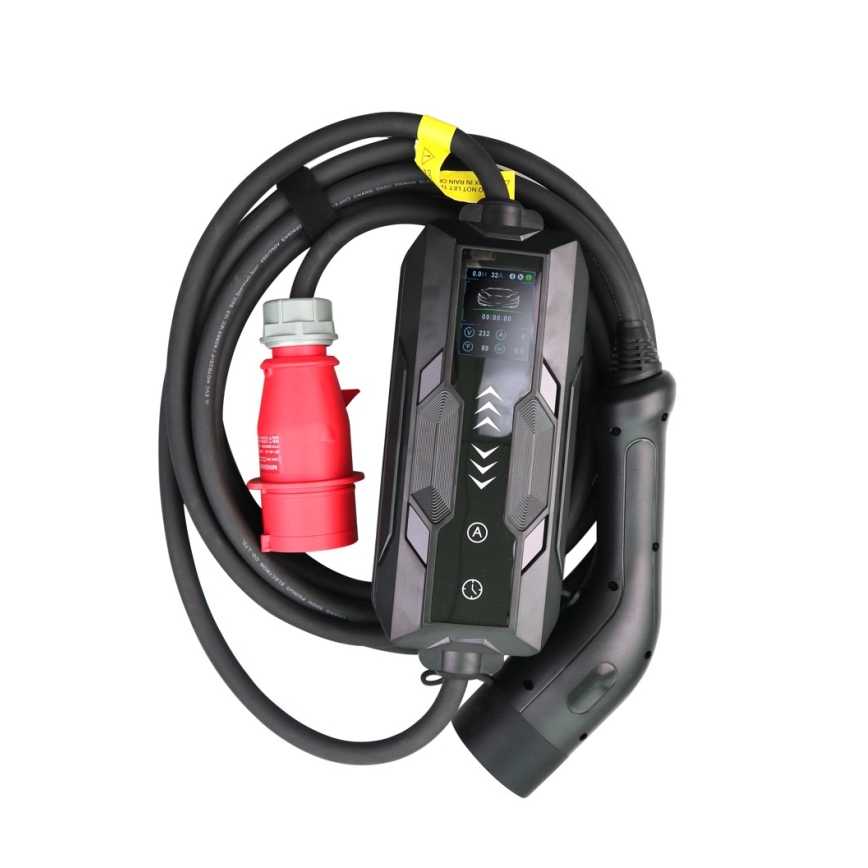 Immax - EV matkalatauspiste sähköautoille AC Type 2 16A/380V 11kW + pistoke 230V, 3,7kW 5m + kotelo