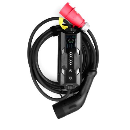 Immax - EV matkalatauspiste sähköautoille AC Type 2 32A/380V 22kW 5m + kotelo