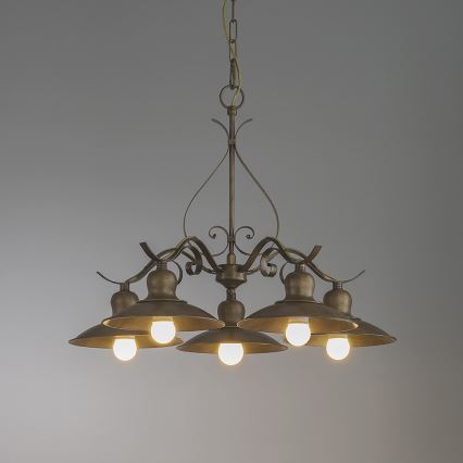 INCANTI 02-761 - Kattokruunu ketjussa LENA 5xE27/42W/230V
