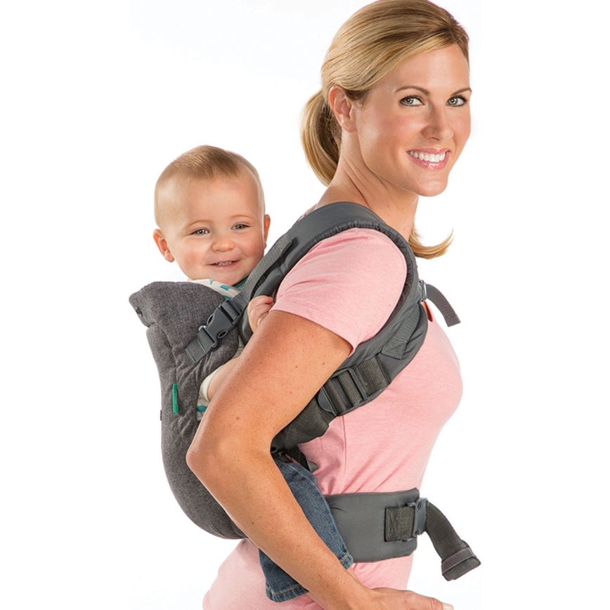 Infantino - Kantoreppu FLIP ADVANCED 4 in 1 tummanharmaa