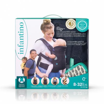 Infantino - Kantoreppu FLIP ADVANCED 4in1 musta