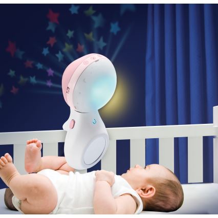 Infantino - Matkapuhelin sänkyyn melodialla 3in1 3xAAA pinkki